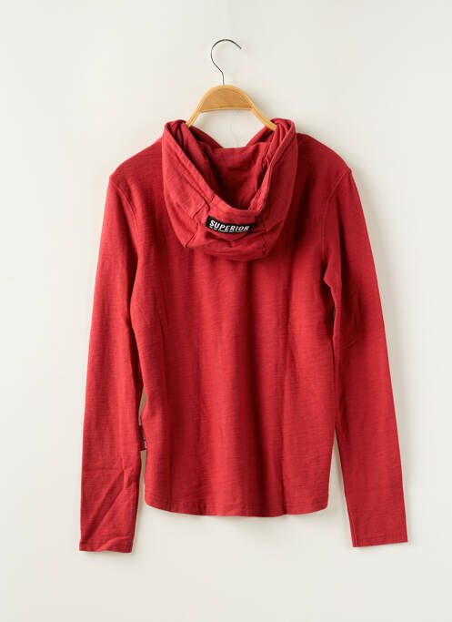 Hanorac cu glugă roșu LE TEMPS DES CERISES băiat