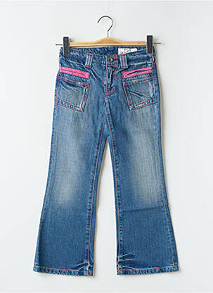 Blugi bootcut elasticitate albastru TEDDY SMITH INDUSTRY fată