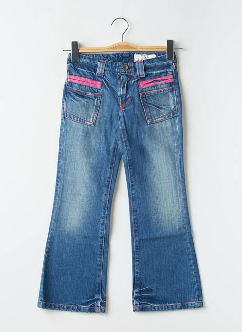 Blugi bootcut albastru TEDDY SMITH INDUSTRY fată