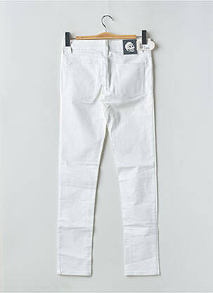 Pantalon slim țesătură poplin mărime normală alb CHEAP MONDAY femeie