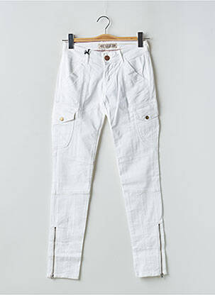 Pantalon cargo alb FIVE PM femeie