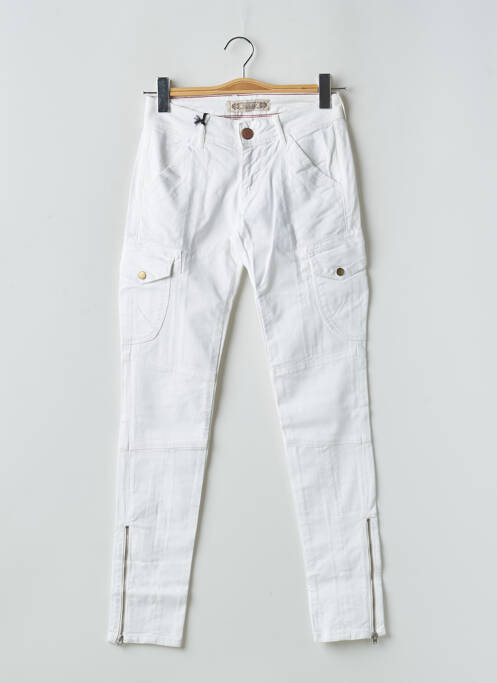 Pantalon cargo alb FIVE PM femeie