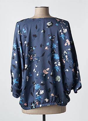 Top croială fluidă mâneci lungi albastru PLEASE femme