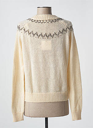 Pulover elasticitate mâneci lungi bej MARIE-SIXTINE femeie
