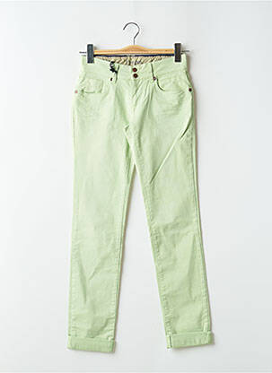 Blugi cu croială slim verde FIVE PM femeie