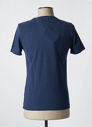 Tricou croială cambrată mâneci scurte albastru LE TEMPS DES CERISES bărbat