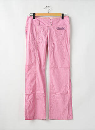 Pantalon drept țesătură poplin mărime normală roz BE YOU K femeie