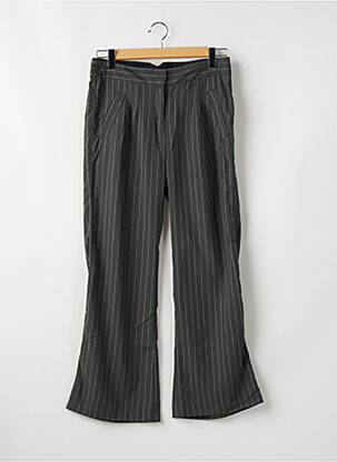 Pantalon larg talie cu cleme mărime normală gri CHILLI PEPPER femeie