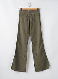 Pantalon drept țesătură poplin mărime normală verde CIMARRON femeie