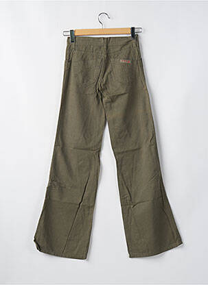 Pantalon drept țesătură poplin mărime normală verde CIMARRON femeie