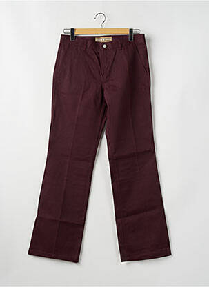 Pantalon drept închidere cu fermoar sub clapetă cu nasturi violet FREEMAN T.PORTER femeie