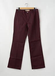 Pantalon drept închidere cu fermoar sub clapetă cu nasturi violet FREEMAN T.PORTER femeie