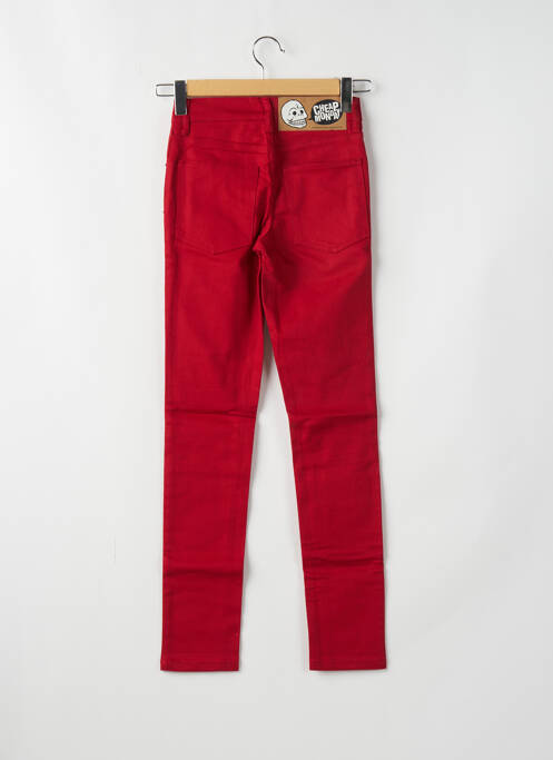 Blugi cu croială slim roșu CHEAP MONDAY femeie