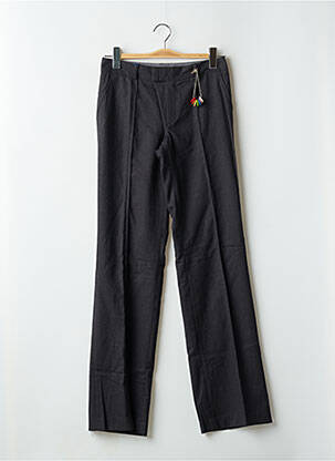 Pantalon drept talie cu cleme talie înaltă gri LEON & HARPER femeie