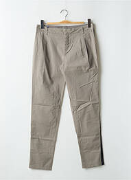 Pantalon chino broderie galoni laterali mărime normală gri LEON & HARPER femeie