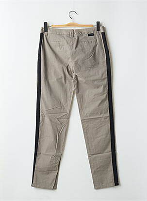 Pantalon chino broderie galoni laterali mărime normală gri LEON & HARPER femeie
