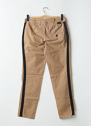 Pantalon chino broderie galoni laterali mărime normală maro LEON & HARPER femeie