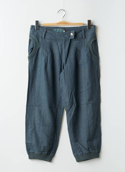 Pantalon trei sferturi albastru ICHI femeie