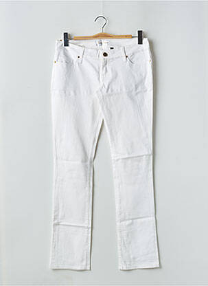 Blugi cu croială slim alb GUESS femeie