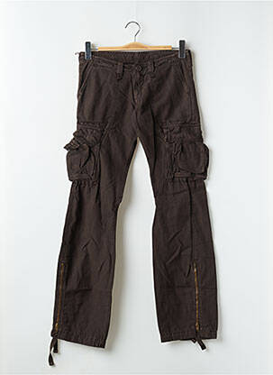 Pantalon cargo croială dreaptă mărime normală maro LE TEMPS DES CERISES femeie