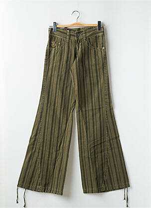 Blugi cu croială dreaptă verde LOIS femeie