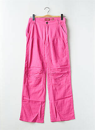 Pantalon drept roz MAGGIE femeie