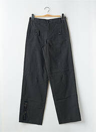Pantalon drept țesătură poplin mărime normală gri RWD femeie