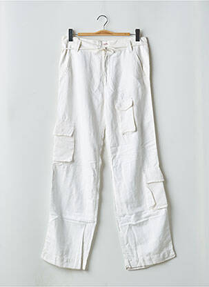 Pantalon drept alb SCHOOL RAG femeie