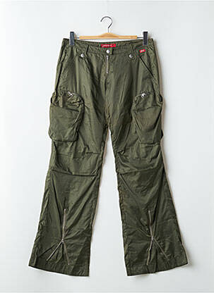 Pantalon cargo croială dreaptă talie joasă verde MISS SIXTY femeie