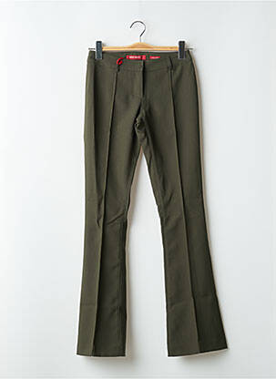 Pantalon evazat elasticitate talie înaltă verde MISS SIXTY femeie