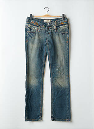 Blugi cu croială dreaptă albastru SCHOOL RAG femeie