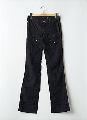 Pantalon drept țesătură poplin talie joasă negru SCHOOL RAG femeie