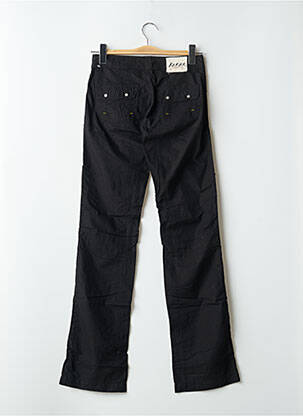 Pantalon drept țesătură poplin talie joasă negru SCHOOL RAG femeie