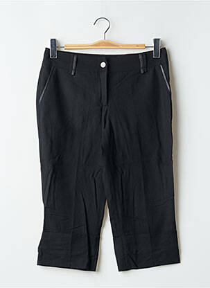 Pantalon trei sferturi închidere cu fermoar sub clapetă cu nasturi negru 2 TWO femeie