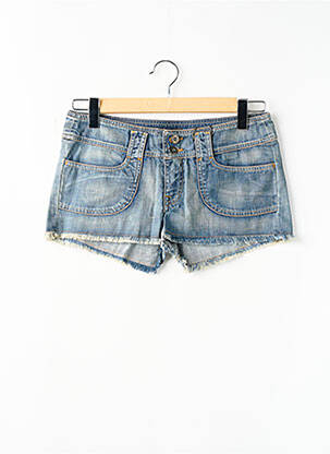 Șort țesătură denim talie joasă albastru RWD femeie