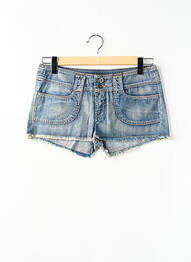 Șort țesătură denim talie joasă albastru RWD femeie