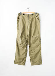 Pantalon drept țesătură poplin mărime normală verde TEDDY SMITH bărbat