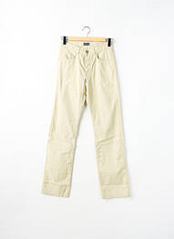 Pantalon slim țesătură poplin talie înaltă bej TEDDY SMITH homme