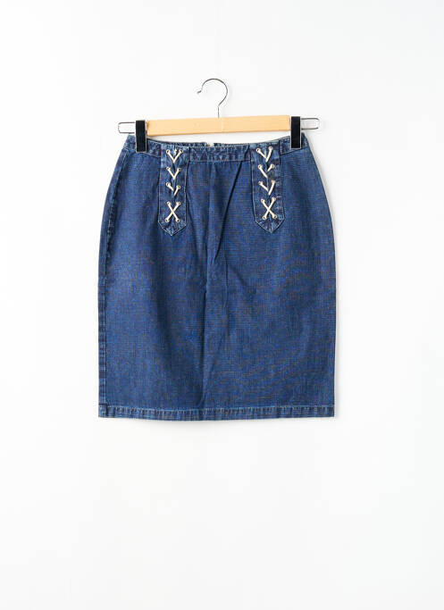 Fustă midi talie cu cleme albastru TEDDY SMITH femme