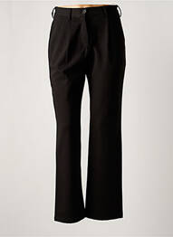 Pantalon chino țesătură poplin mărime normală negru CALIE femme