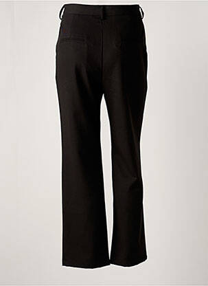 Pantalon chino țesătură poplin mărime normală negru CALIE femeie