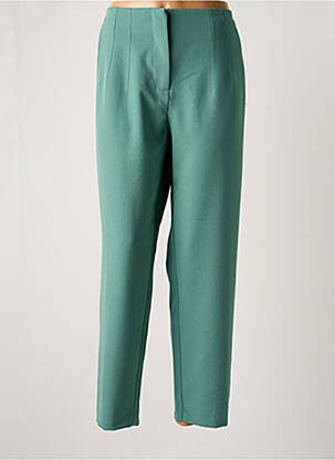 Pantalon drept închidere cu fermoar sub clapetă cu cârlig mărime normală verde GARCIA femeie