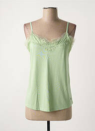 Top țesătură jersey bretele subțiri verde GARCIA femme