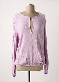 Bluză guler rotund mâneci lungi violet GARCIA femme