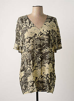 Tunică mâneci scurte verde YAYA femeie