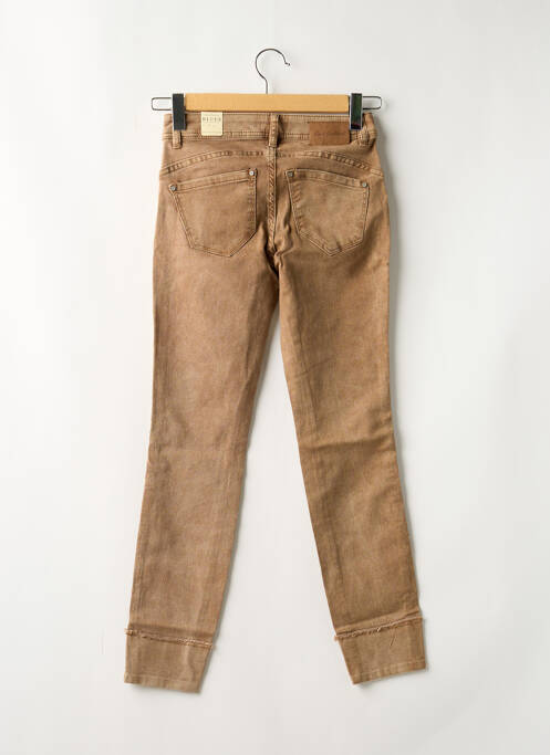 Blugi cu croială slim maro RED BUTTON femeie