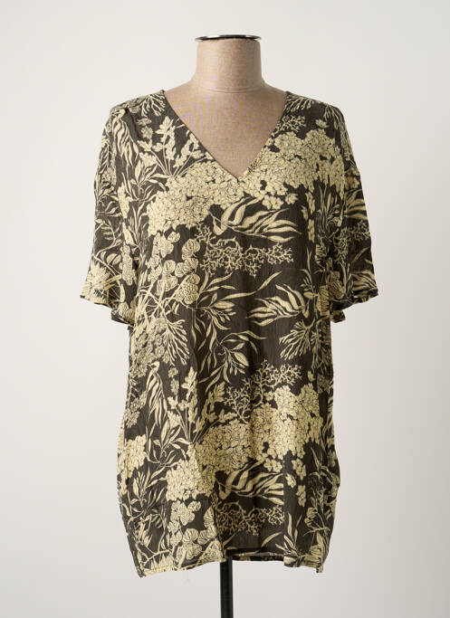 Tunică mâneci scurte verde YAYA femeie