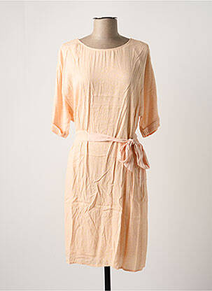 Rochie midi mâneci 3/4 mâneci 3/4 roz YAYA femeie