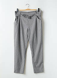 Pantalon 7/8 talie înaltă talie înaltă gri TEDDY SMITH femeie