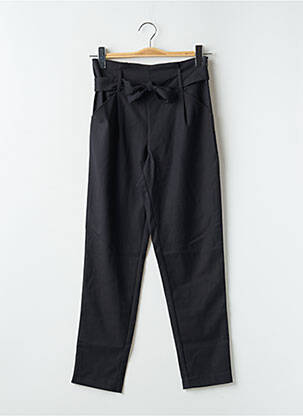 Pantalon drept țesătură crep talie înaltă negru TEDDY SMITH femeie